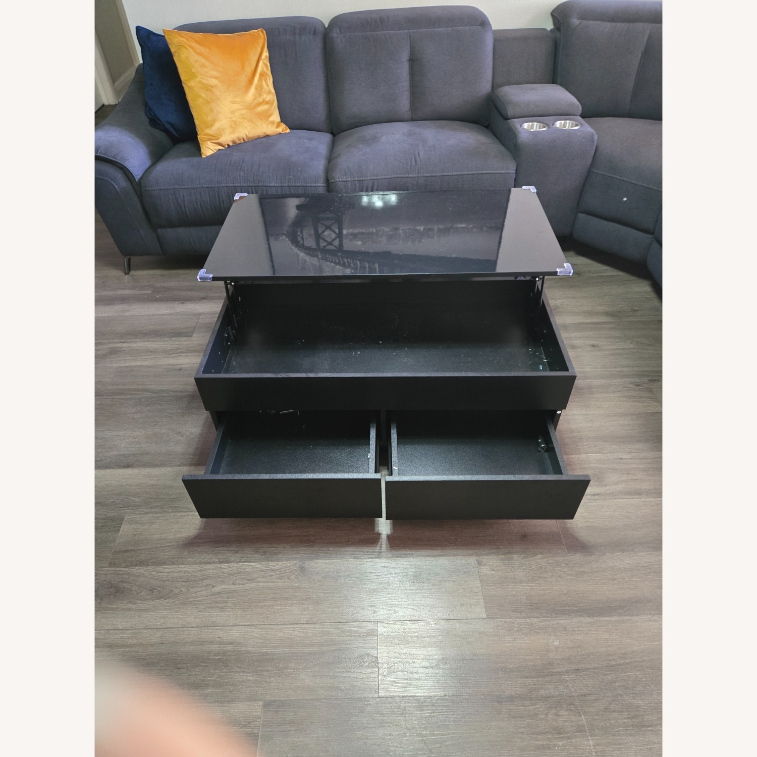 Black Wood Chest - image-1