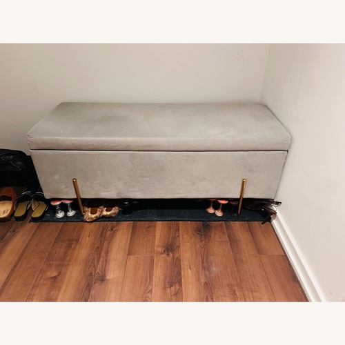 Used Prints TV Stand With Storage  for sale on AptDeco