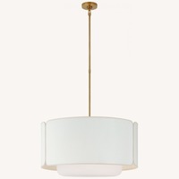 Visual Comfort Pendant w/ Large White Shade