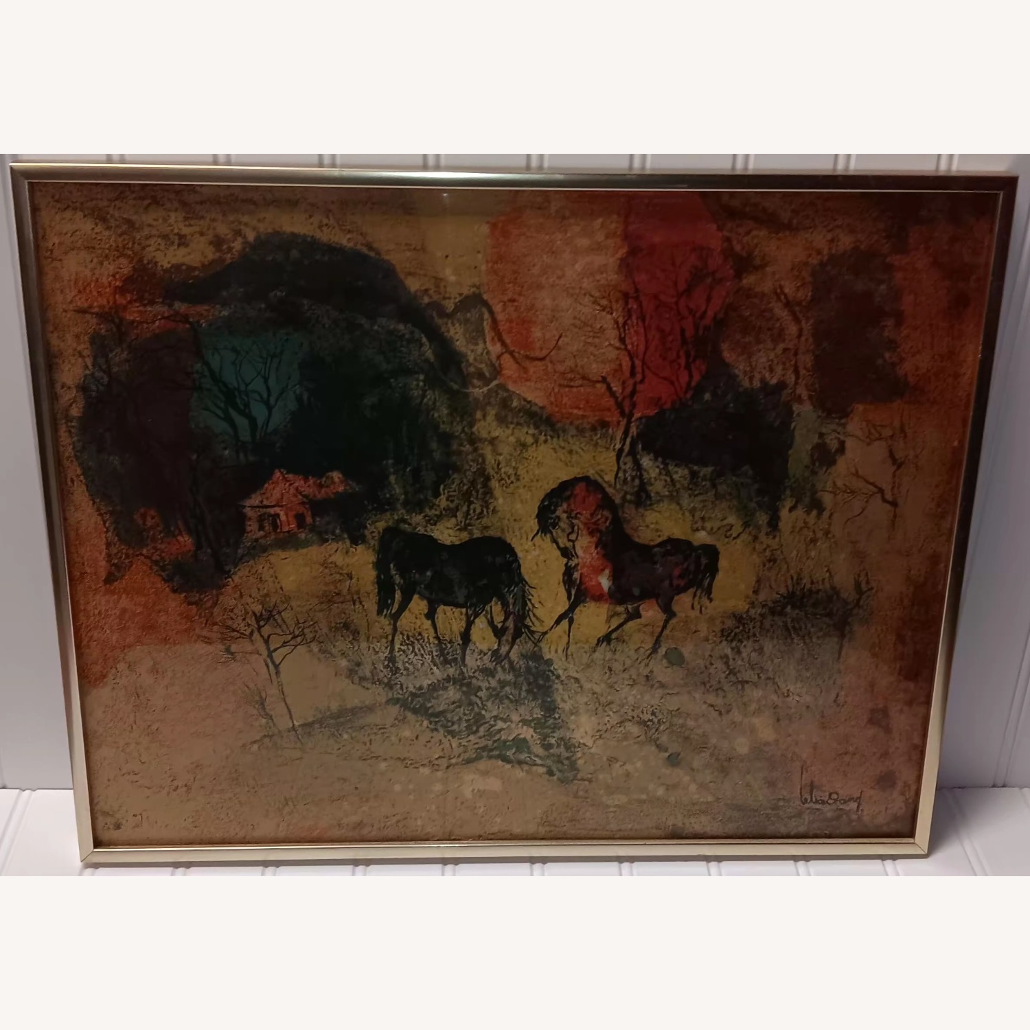 Landscape with Deer Herds by Hoi Lebadang - image-0