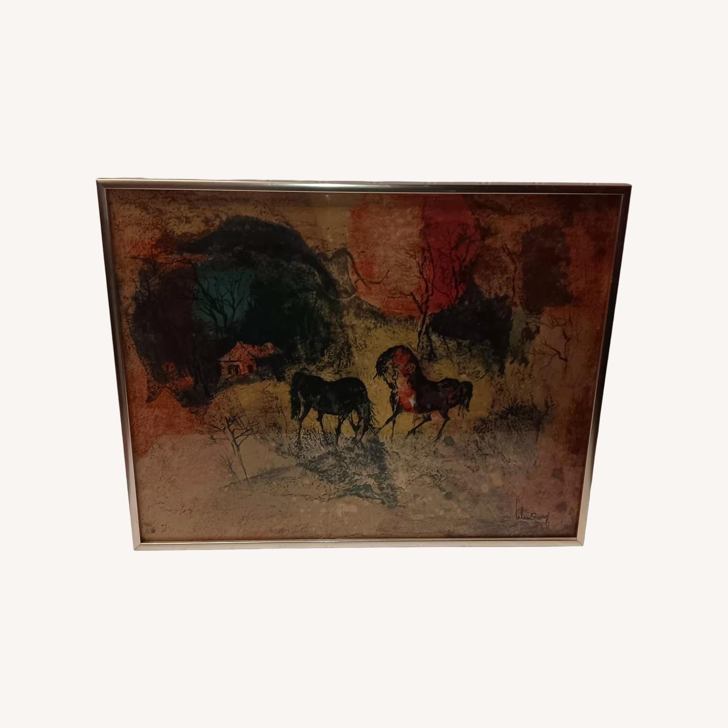 Landscape with Deer Herds by Hoi Lebadang - image-0