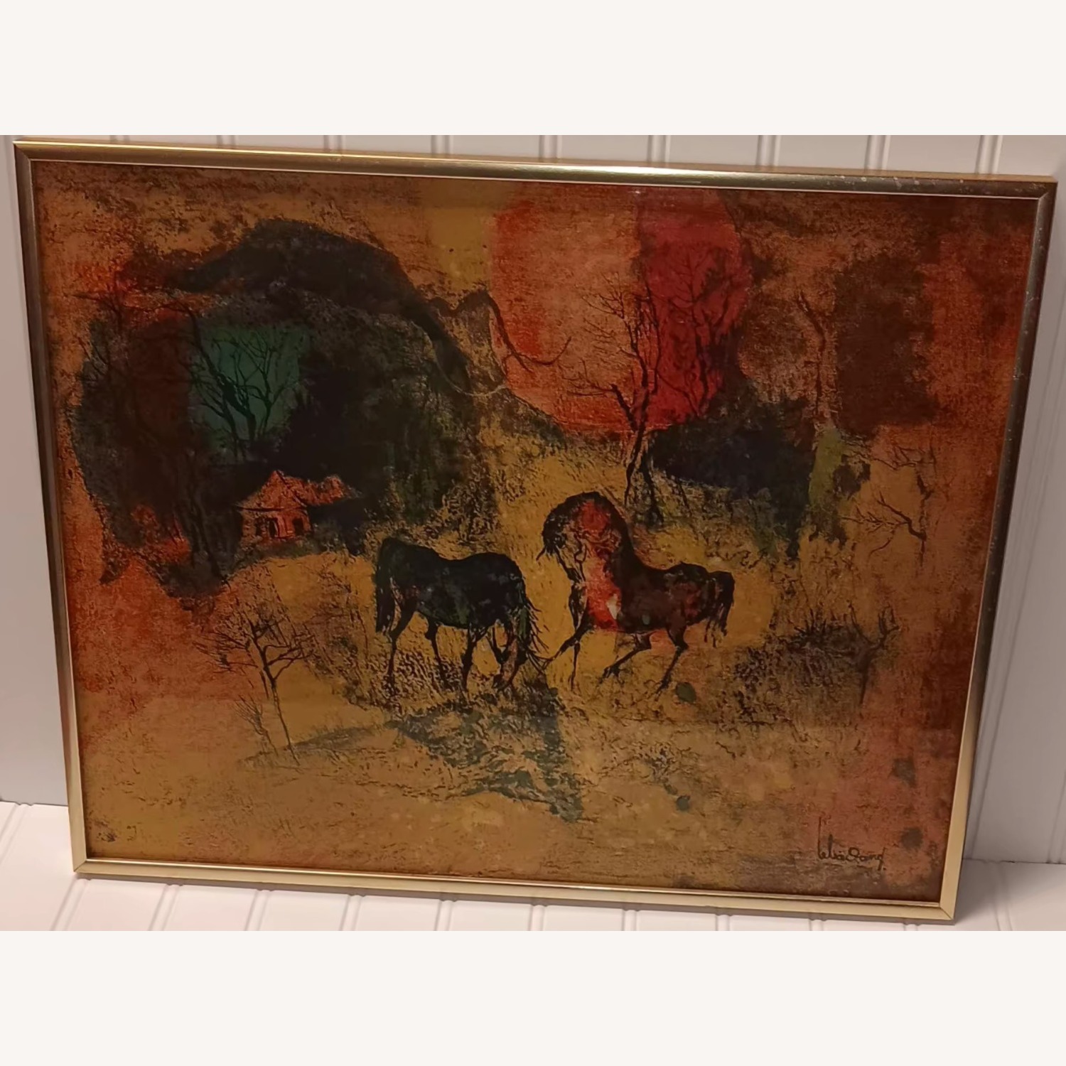 Landscape with Deer Herds by Hoi Lebadang - image-1