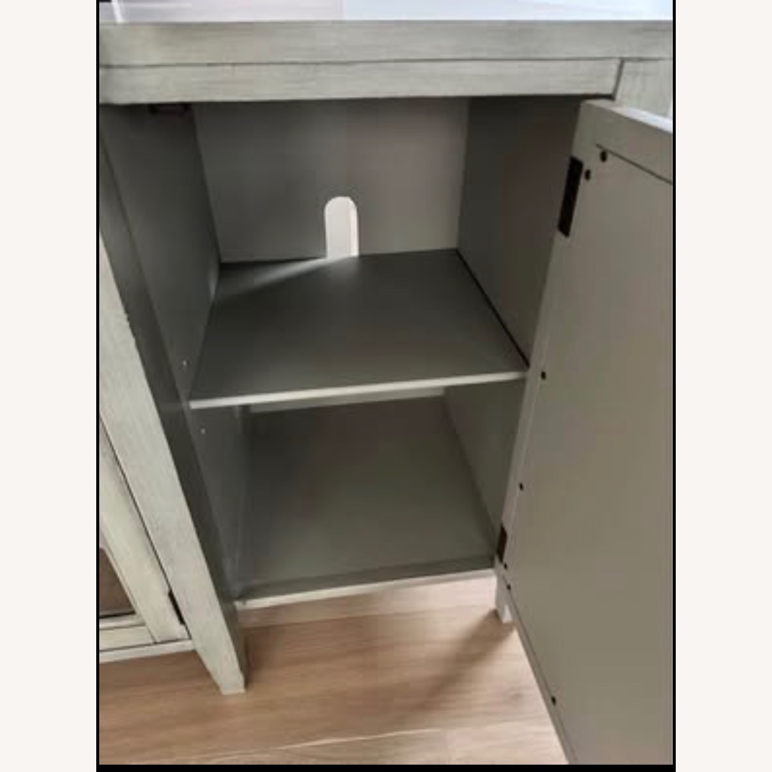 Stein World Light Gray Media Storage - image-6