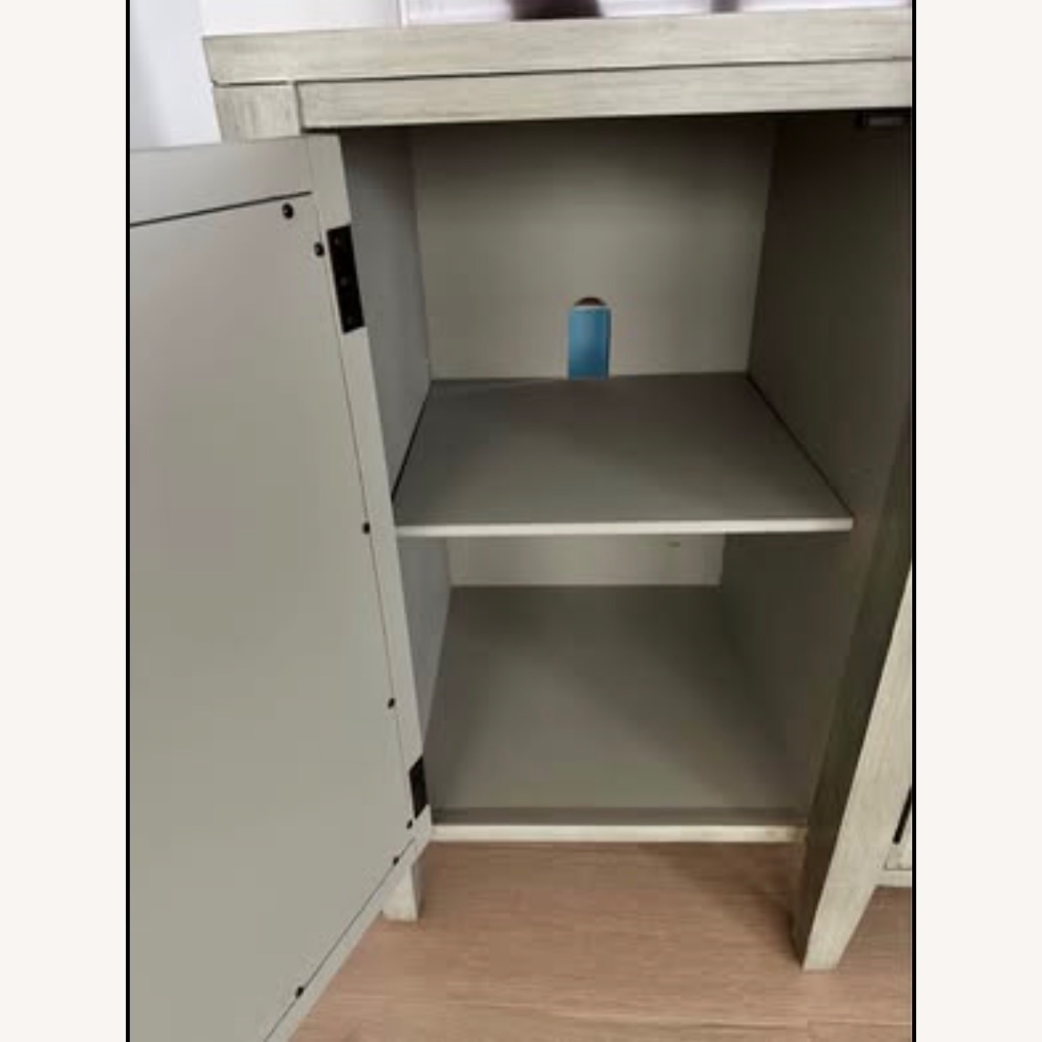 Stein World Light Gray Media Storage - image-5