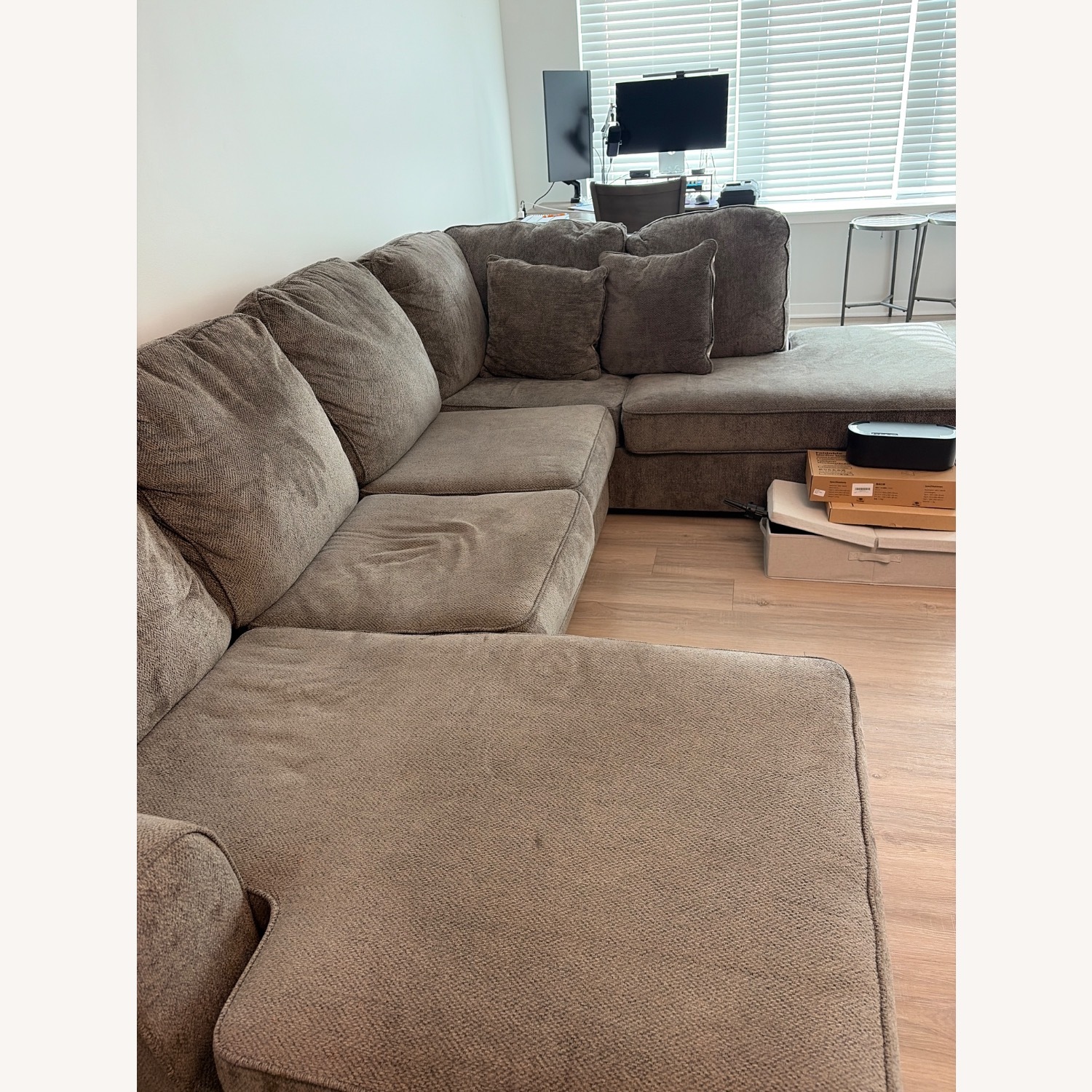 Raymour & Flanigan Casselbury 2-Piece Couch with Chaise - image-3