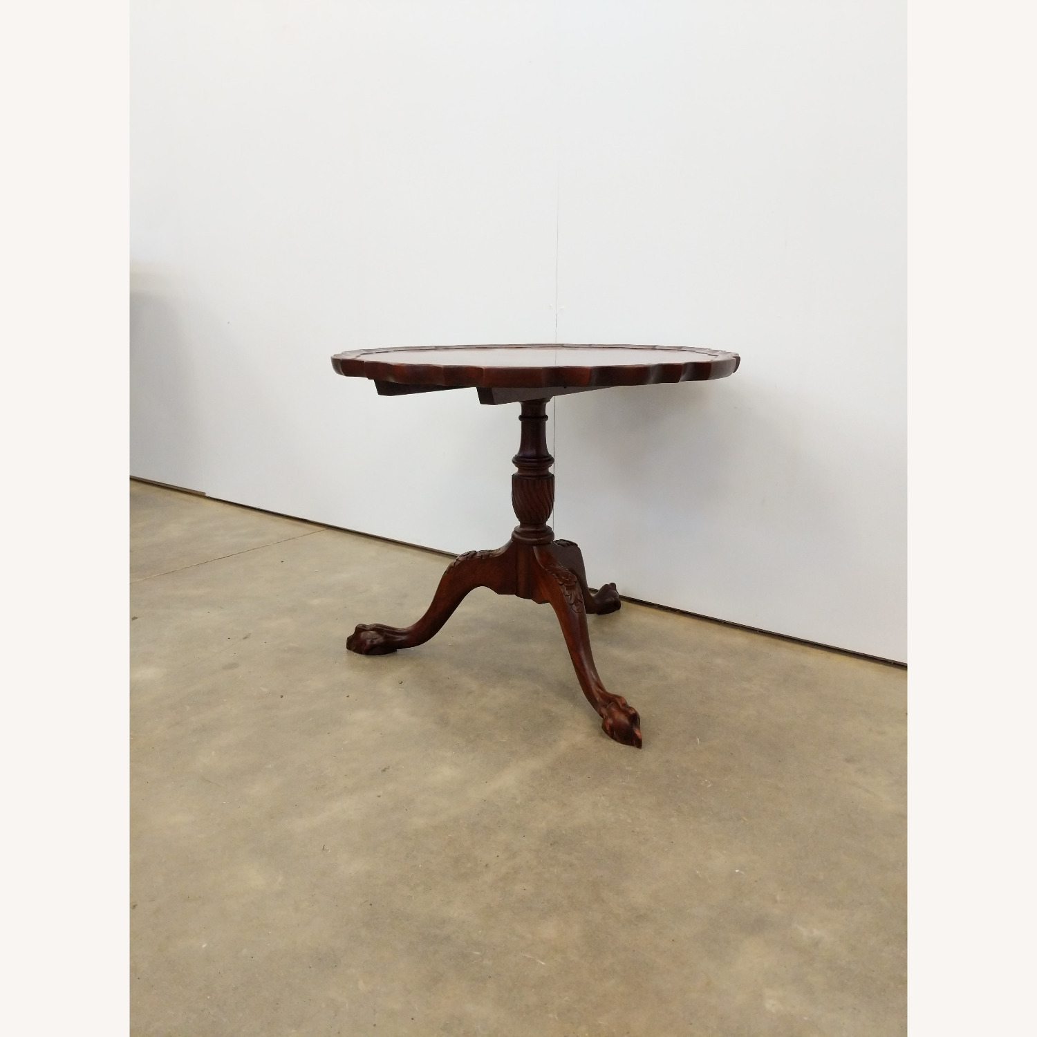 Antique Tilt Top "Pie Crust" Side Table - image-3