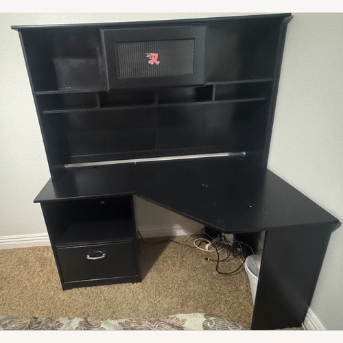 Used L-Shaped Corner Desk with Hutch for sale on AptDeco