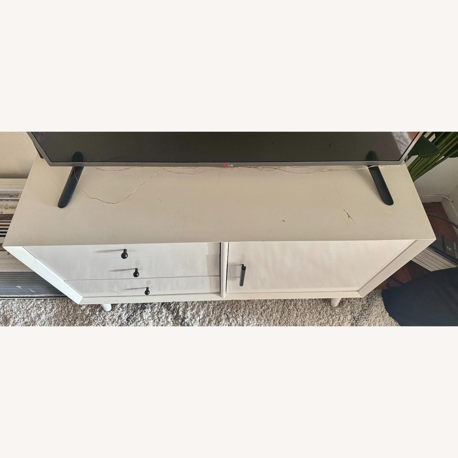 West Elm Mid-Century White Media Storage - image-3