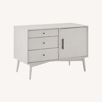 West Elm Mid-Century White Media Storage