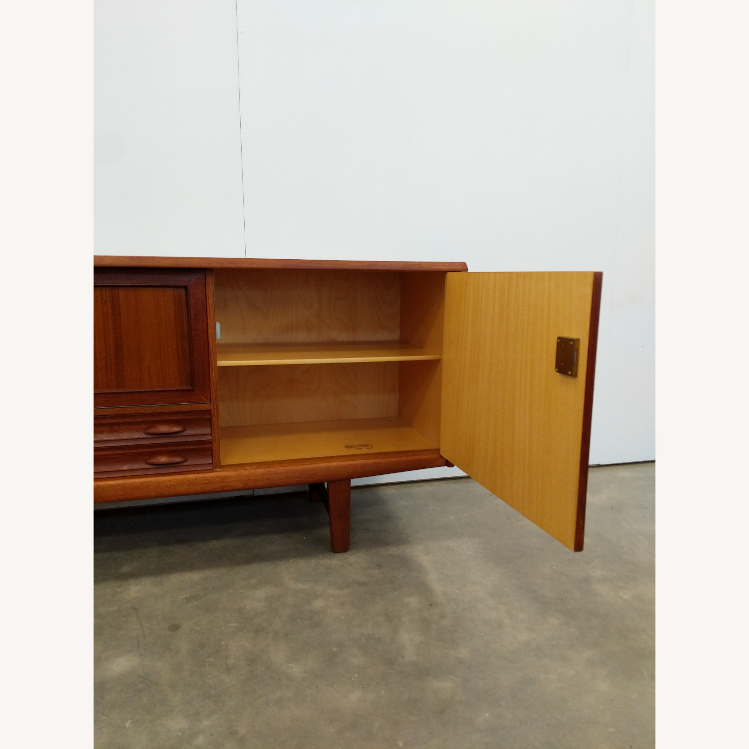 Vintage Mid Century Modern Teak Credenza - image-3