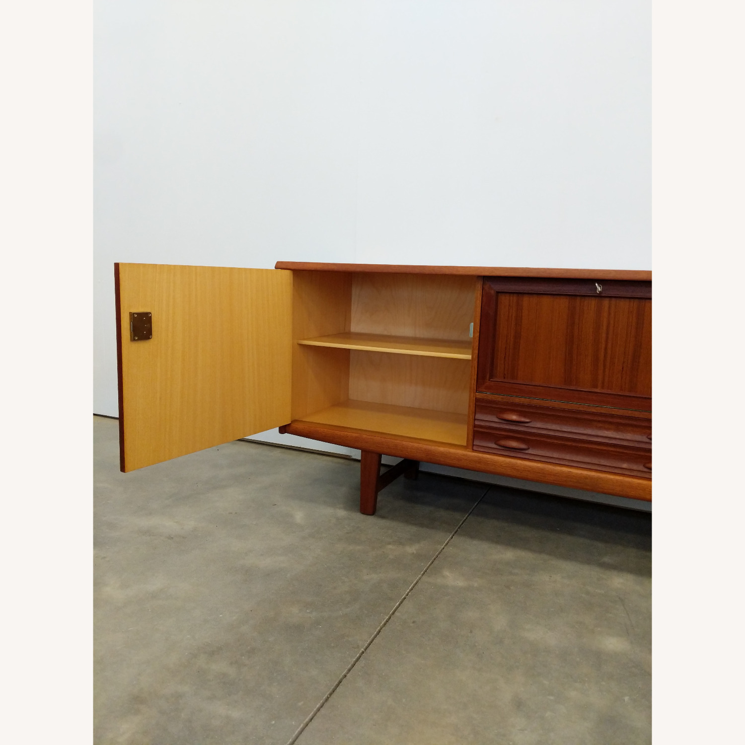 Vintage Mid Century Modern Teak Credenza - image-5