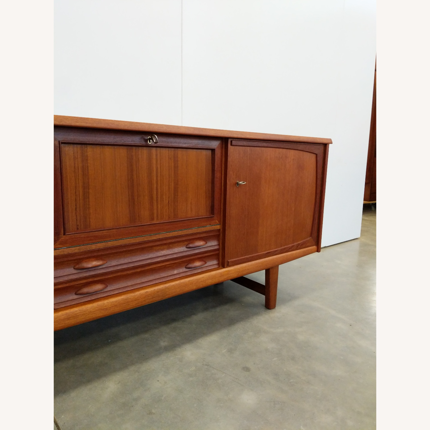 Vintage Mid Century Modern Teak Credenza - image-8