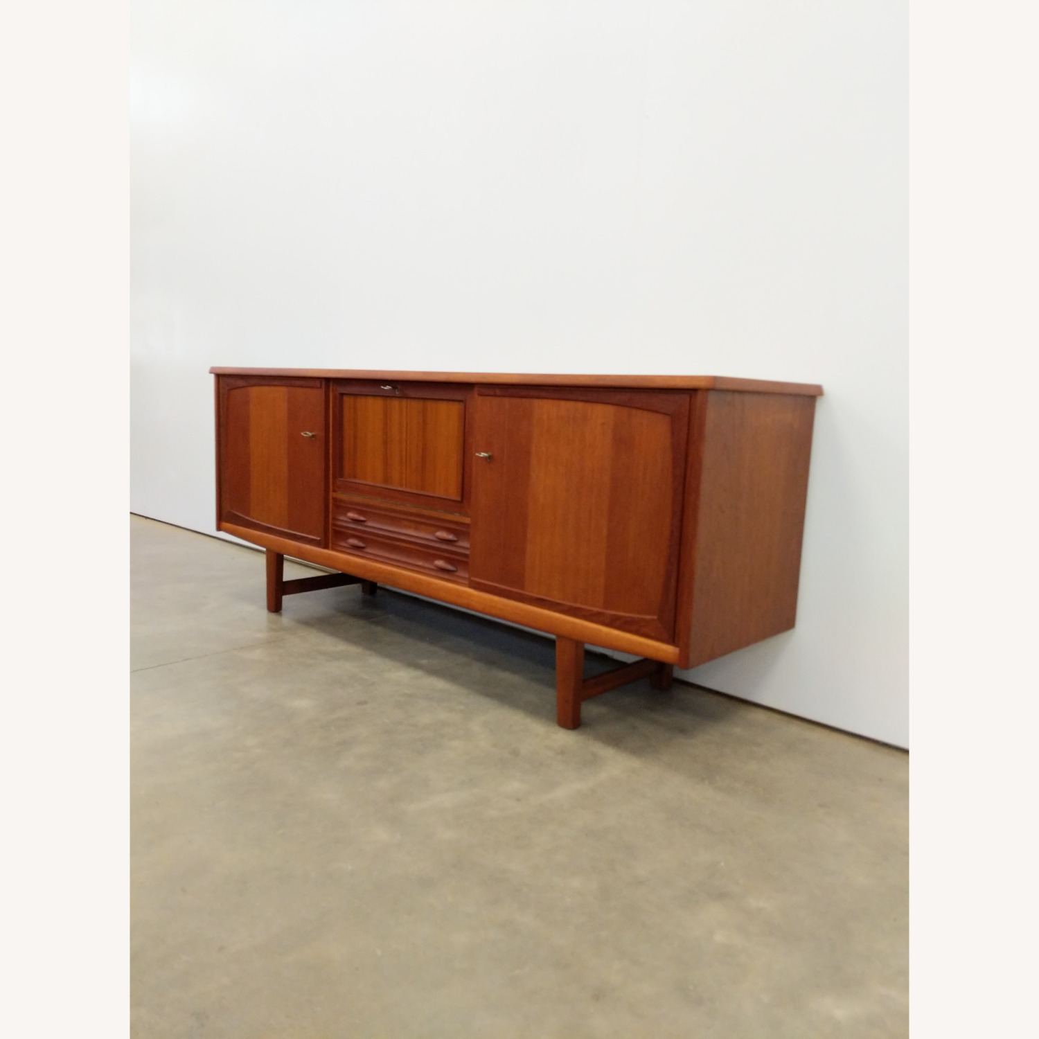 Vintage Mid Century Modern Teak Credenza - image-1