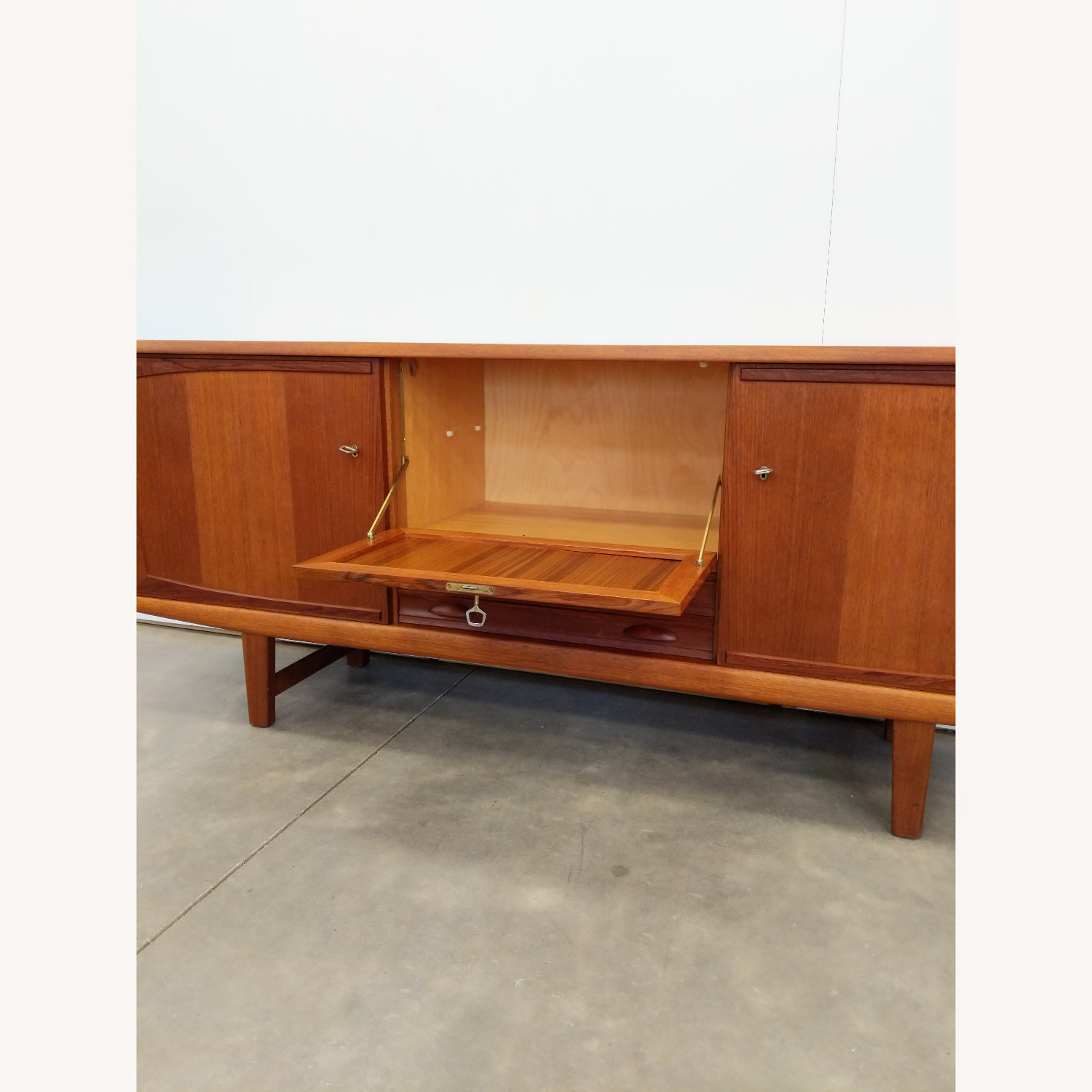 Vintage Mid Century Modern Teak Credenza - image-4