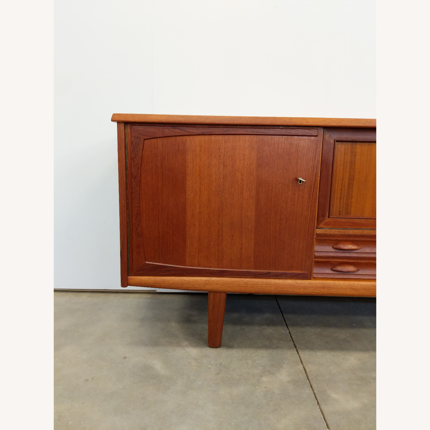 Vintage Mid Century Modern Teak Credenza - image-9