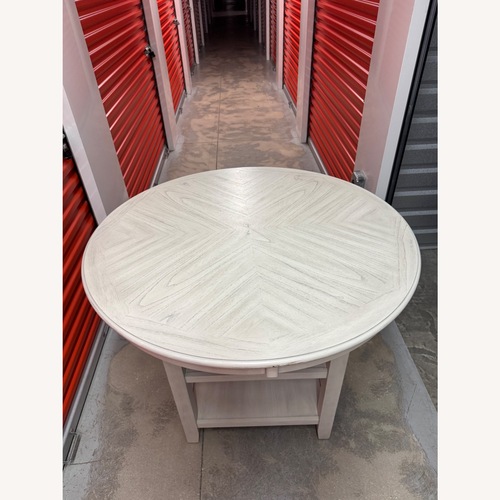 Used Value City Light Gray Dining Set for sale on AptDeco