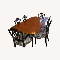 Drexel Dark Brown Wood Dining Table