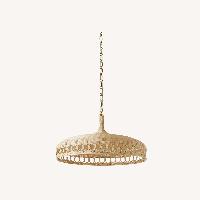Serena & Lily Wyecreek Natural Rattan Ceiling Lamp