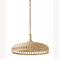 Serena & Lily Wyecreek Natural Rattan Ceiling Lamp