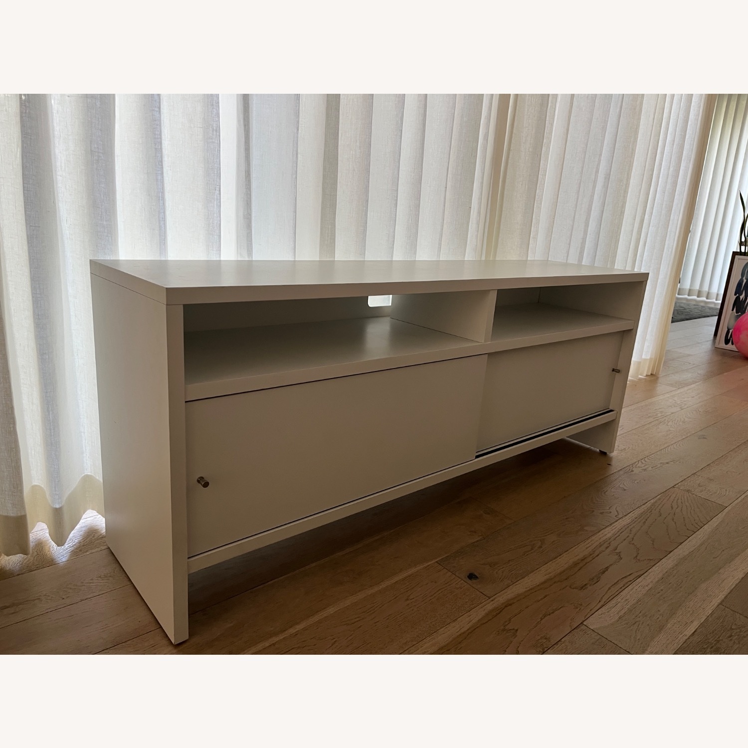 Room & Board Addison White Wood Media Storage - image-1