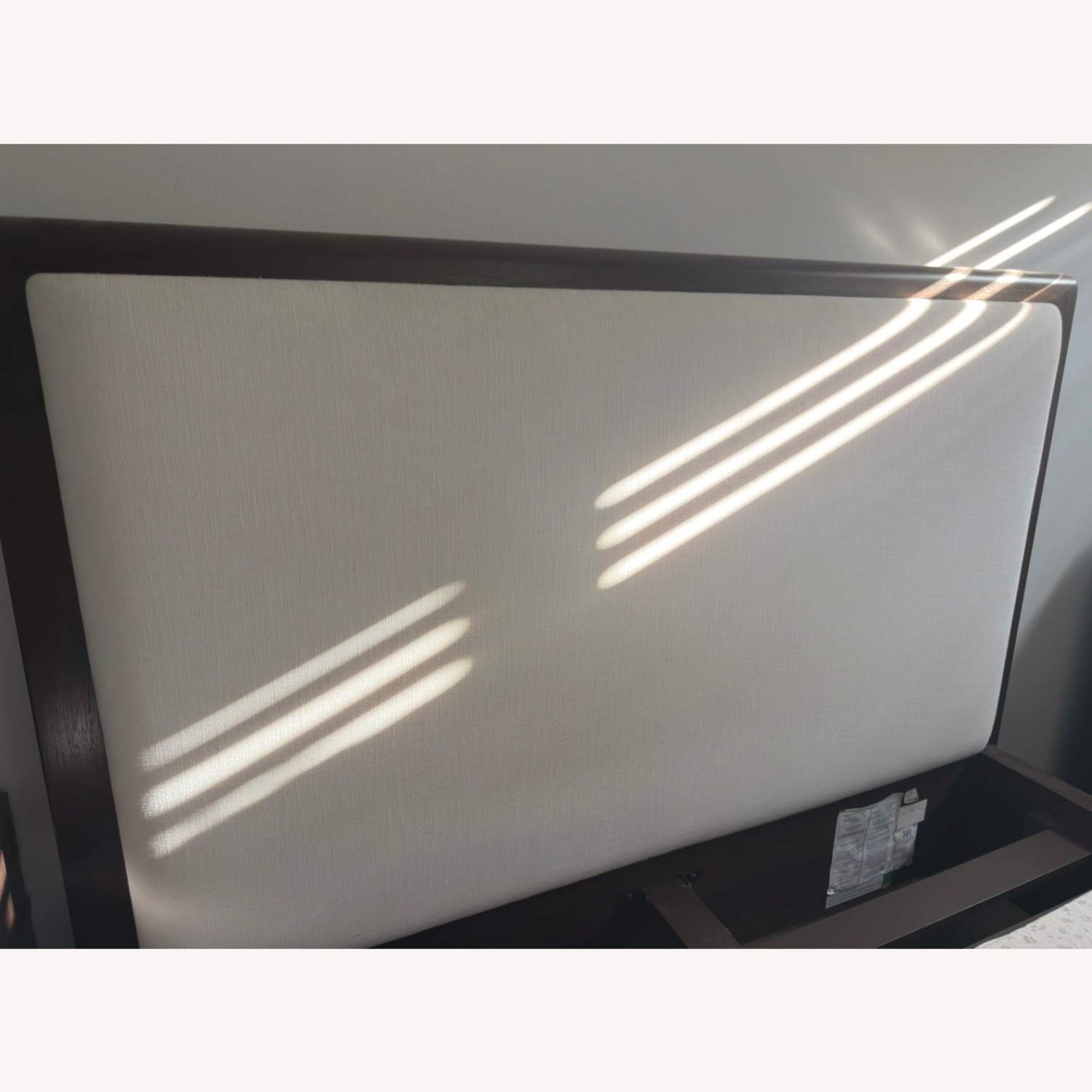 Restoration Hardware Dark Brown Wood Queen Bed - image-5