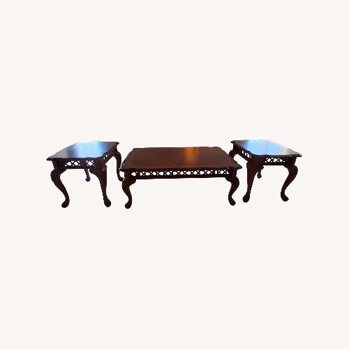 Used Chippendale Style Coffee & End Table Set for sale on AptDeco
