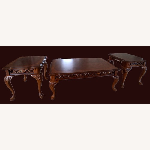 Used Chippendale Style Coffee & End Table Set for sale on AptDeco