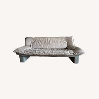 Light Gray Leather 3+ Piece Sectional