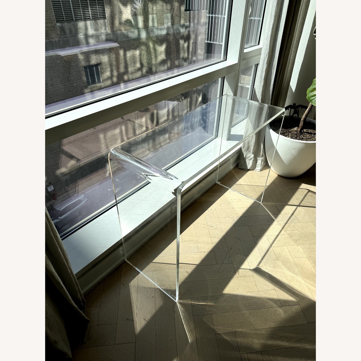CB2 Peekabo Acrylic Console - image-2
