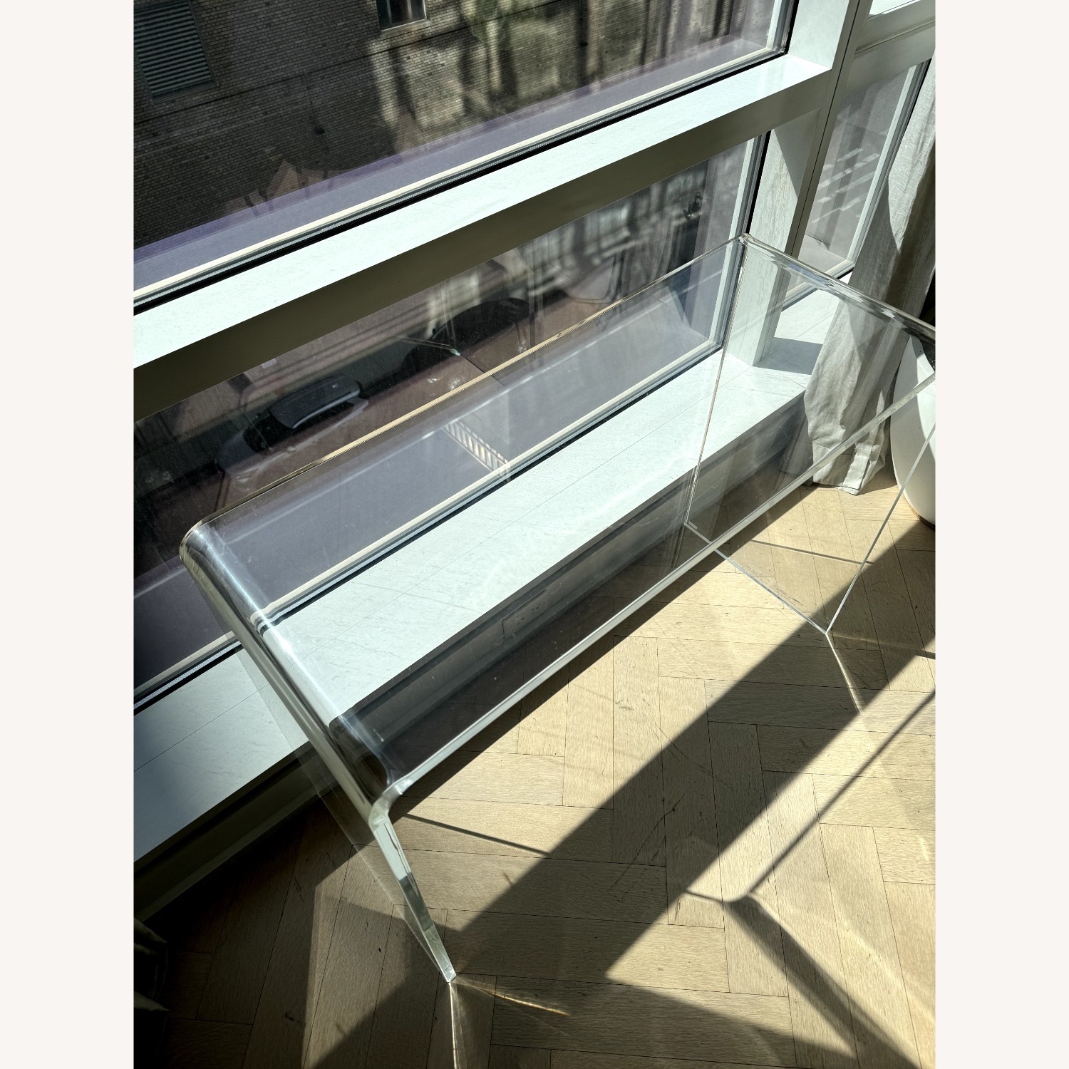 CB2 Peekabo Acrylic Console - image-3