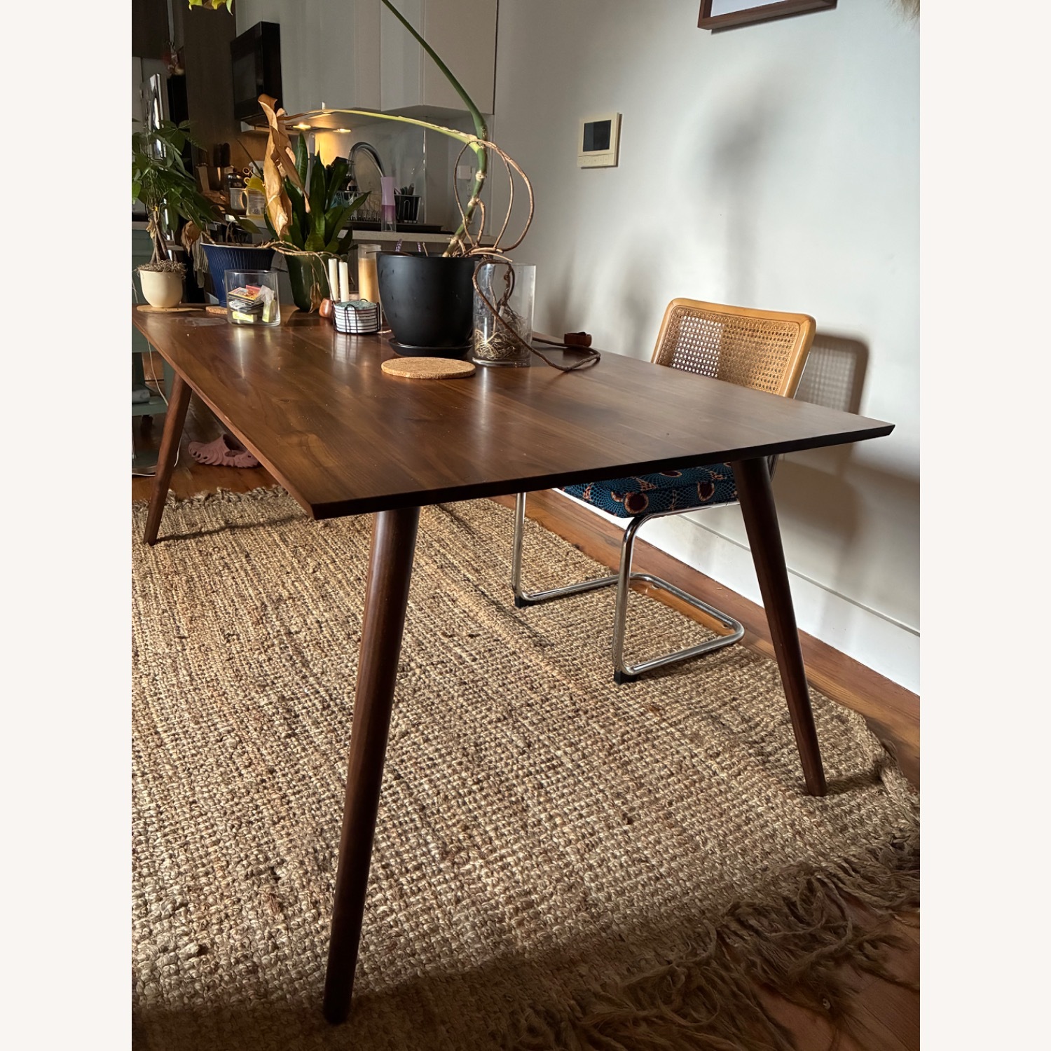 Article Seno 71” Mid-Century Walnut Dining Table - image-1