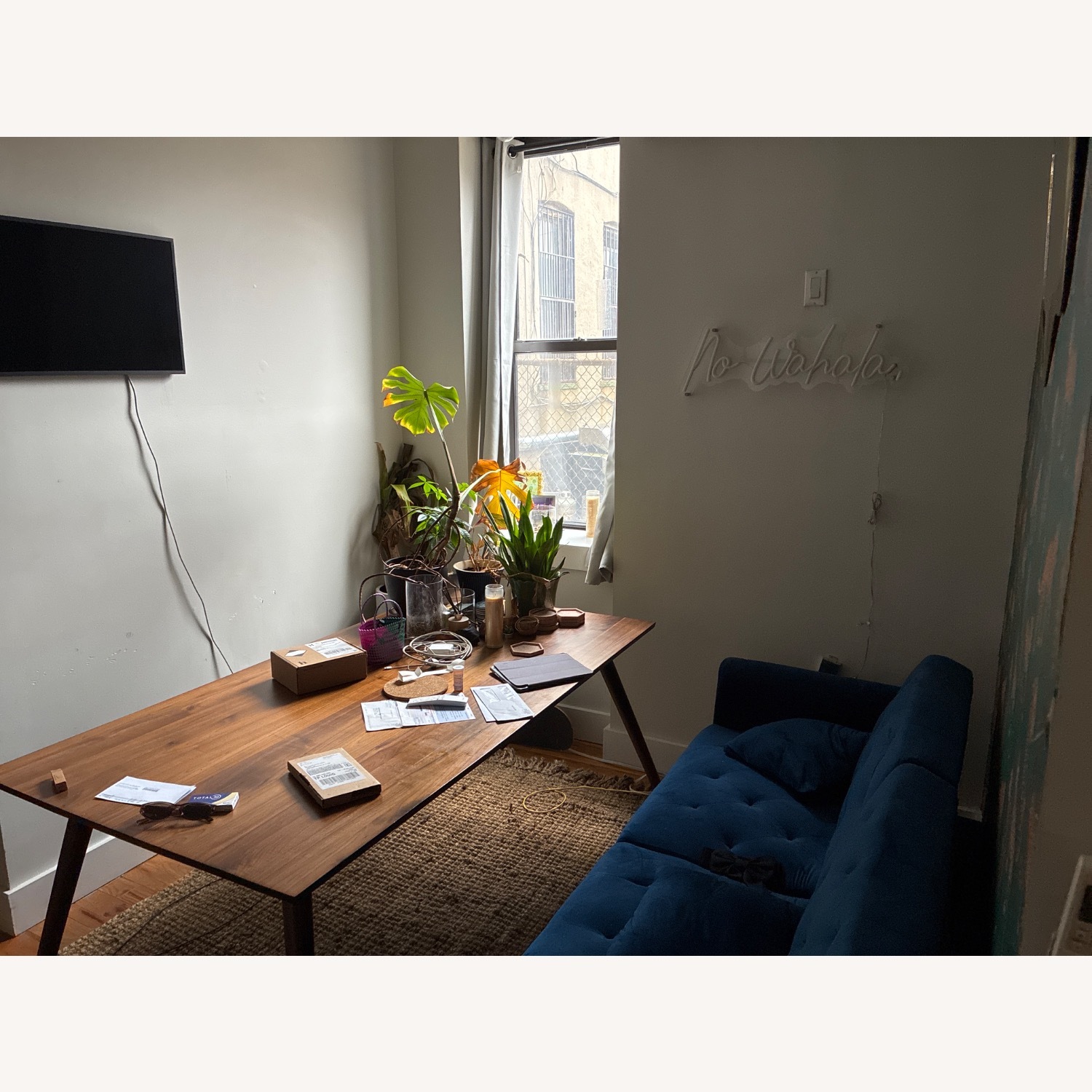 Article Seno 71” Mid-Century Walnut Dining Table - image-2