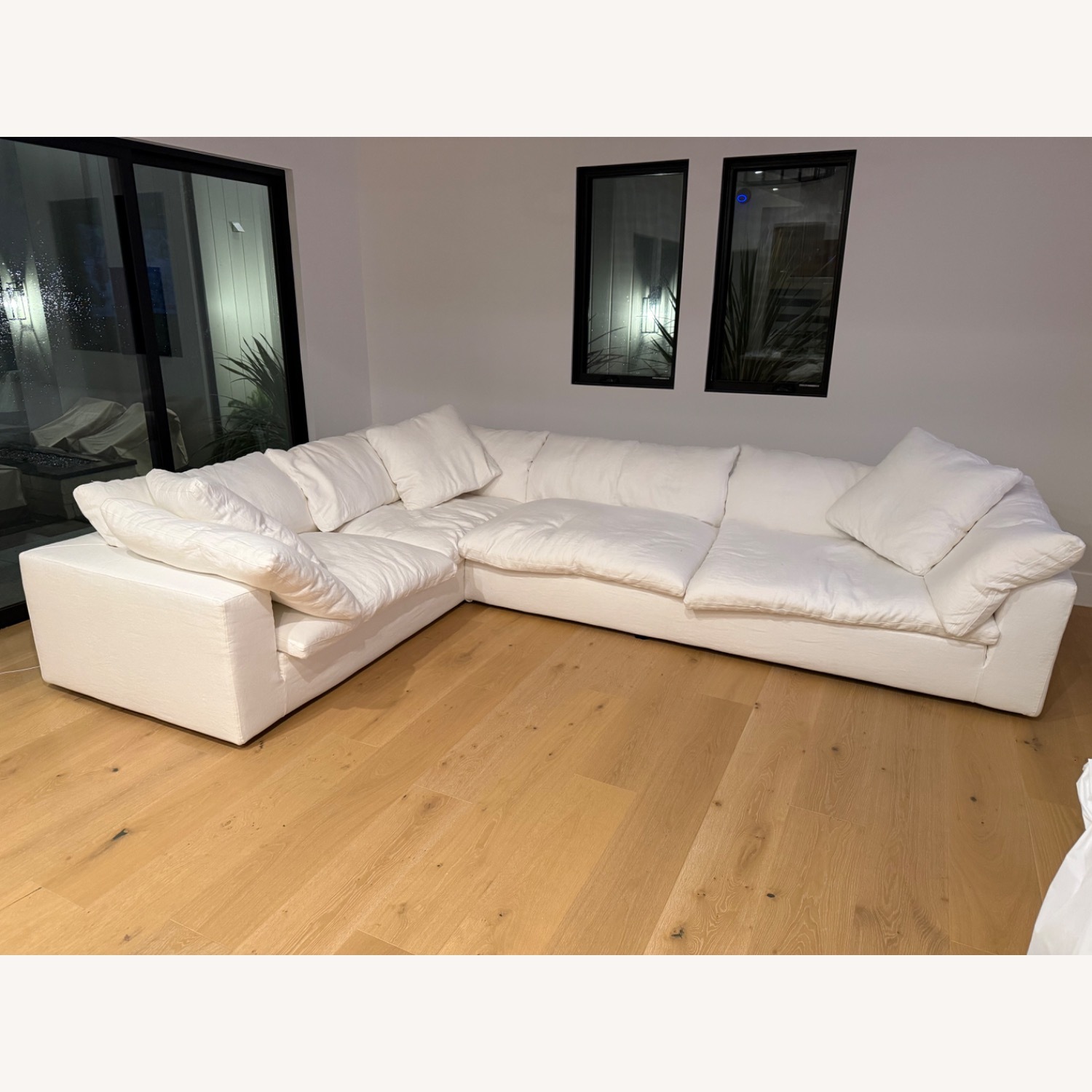 Restoration Hardware Cloud White 2 Piece Sectional - image-2