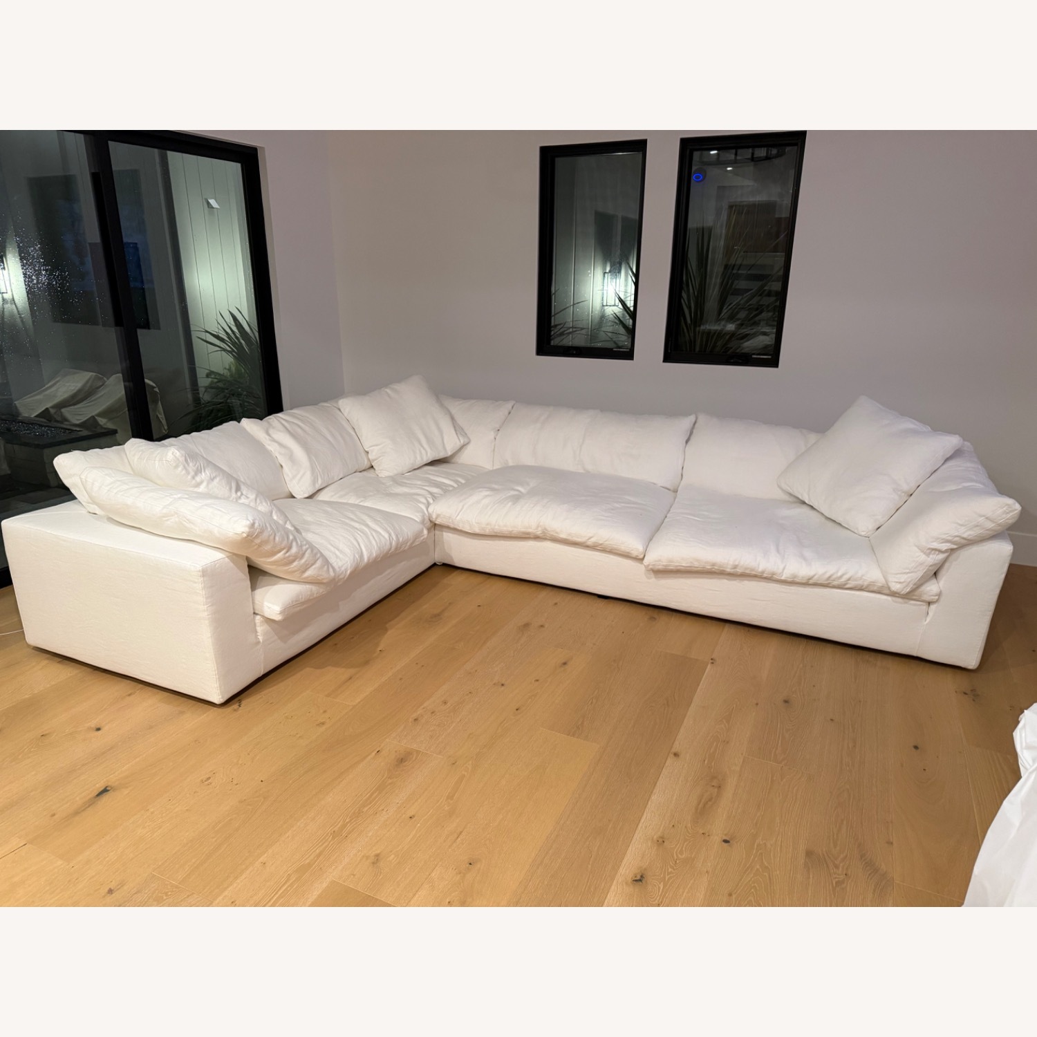 Restoration Hardware Cloud White 2 Piece Sectional - image-3