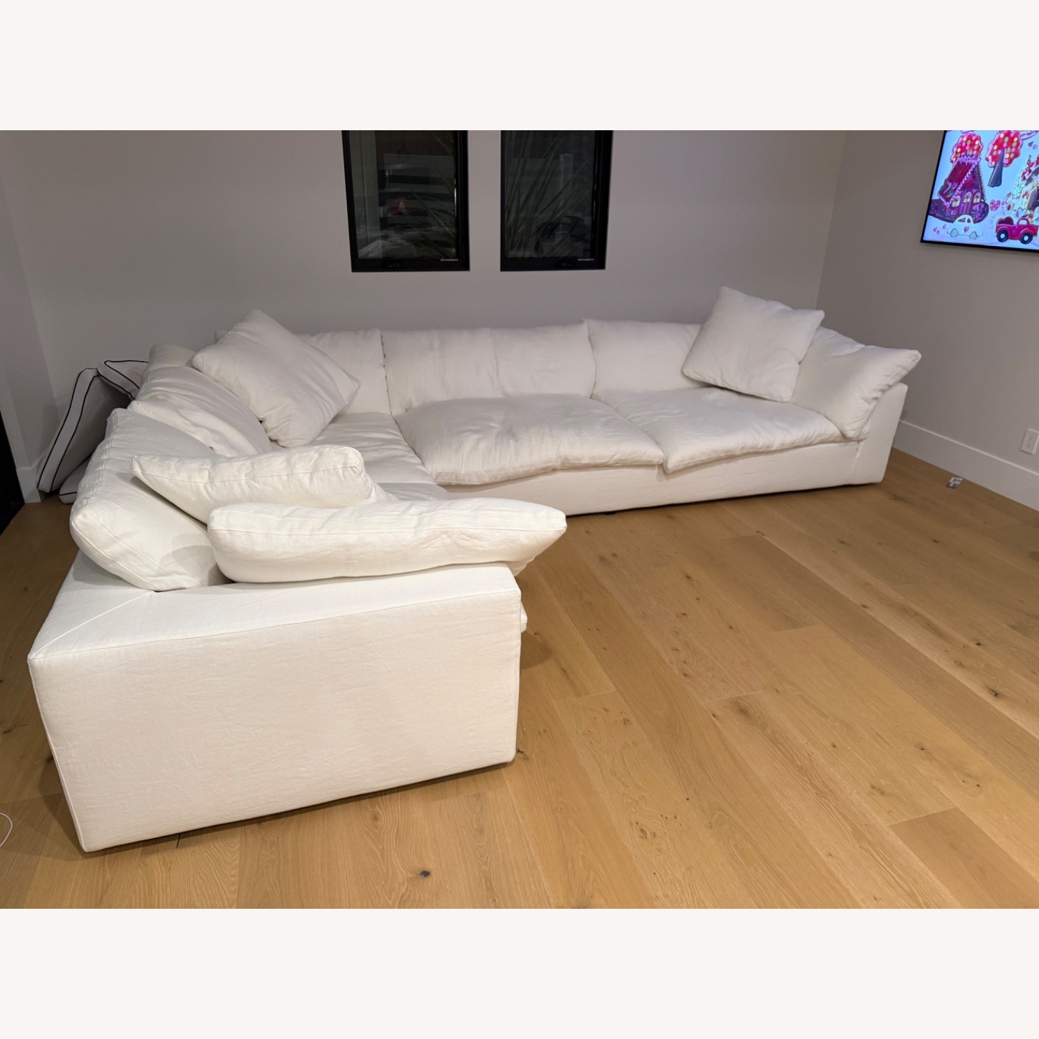 Restoration Hardware Cloud White 2 Piece Sectional - image-1
