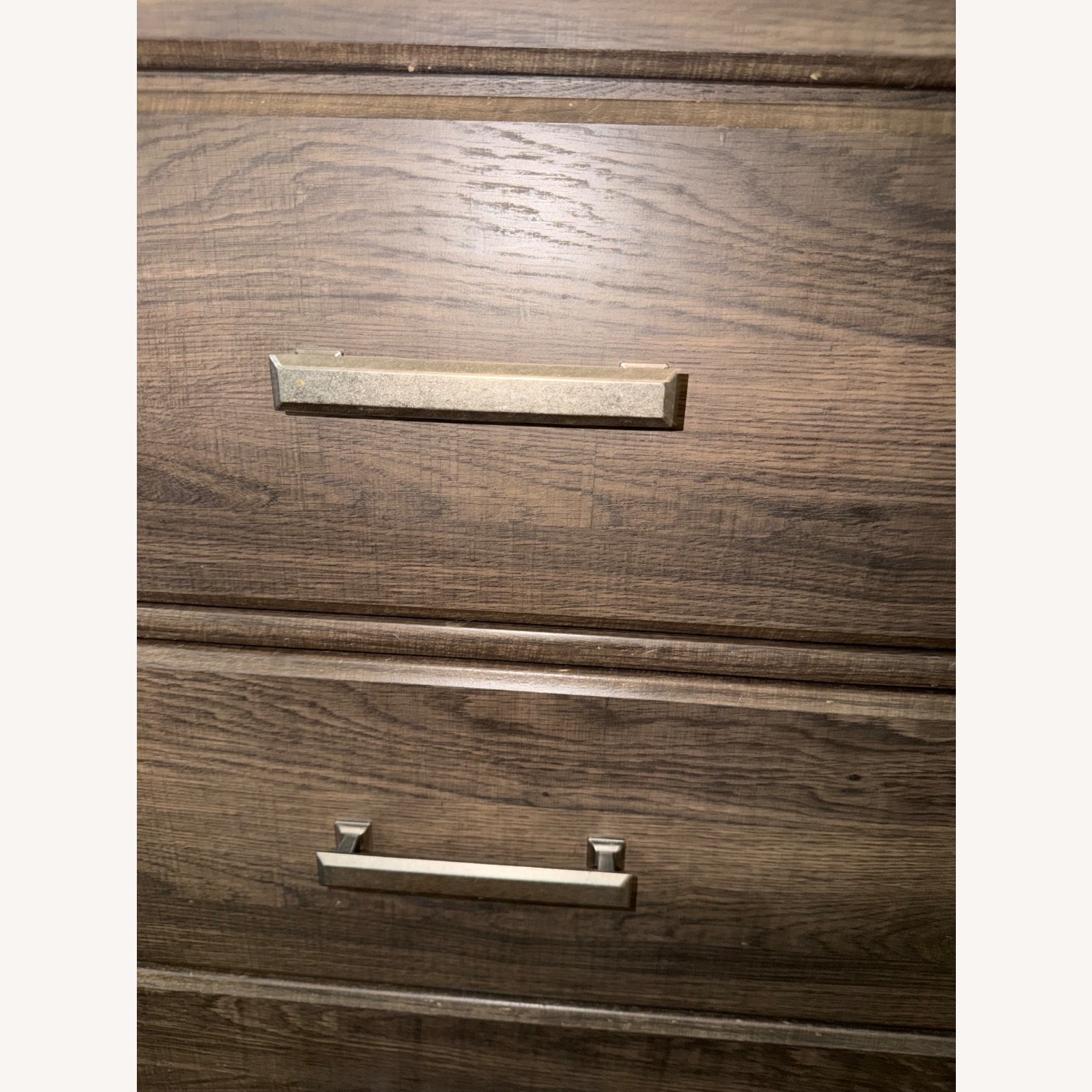 Art Van Dark Brown Wood Veneer Dresser - image-1