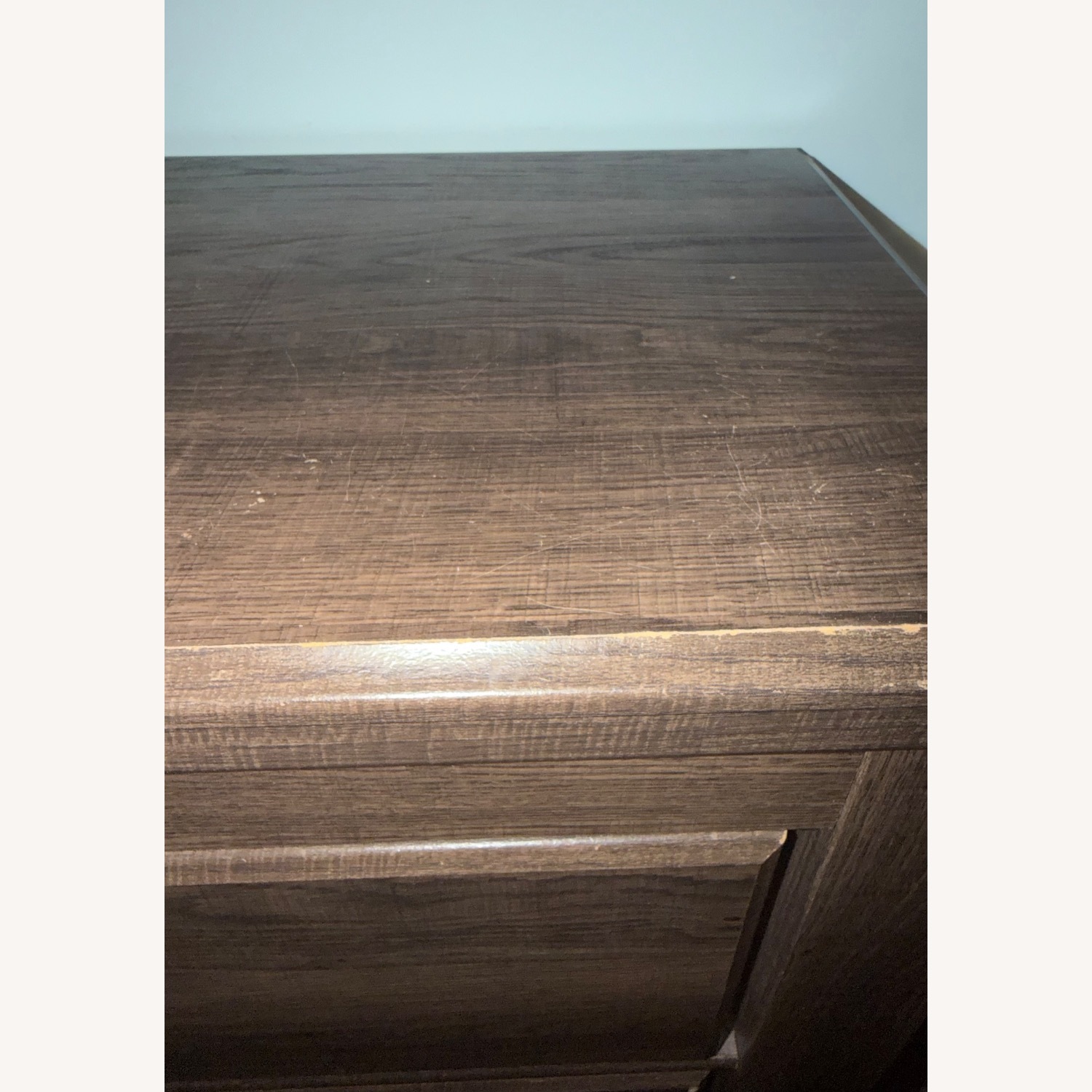 Art Van Dark Brown Wood Veneer Dresser - image-3