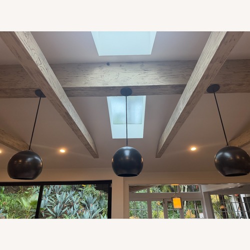 Used Black Ceramic Ceiling Lamp for sale on AptDeco