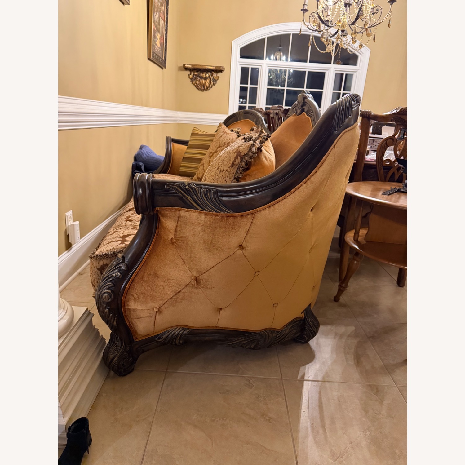 Michael Amini Sofa with Pillows - image-3