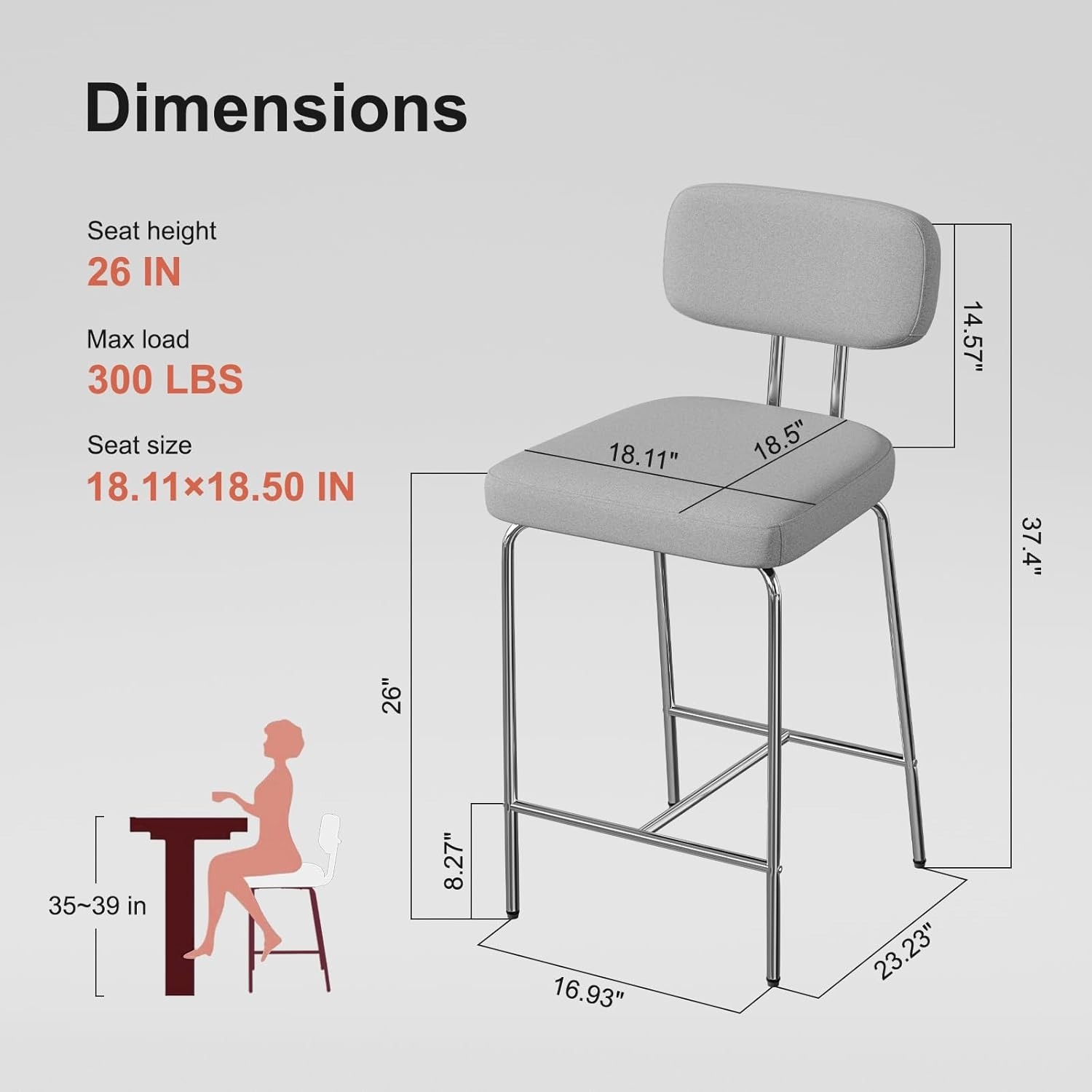 Amazon Bar Stools Set of 2 - image-2