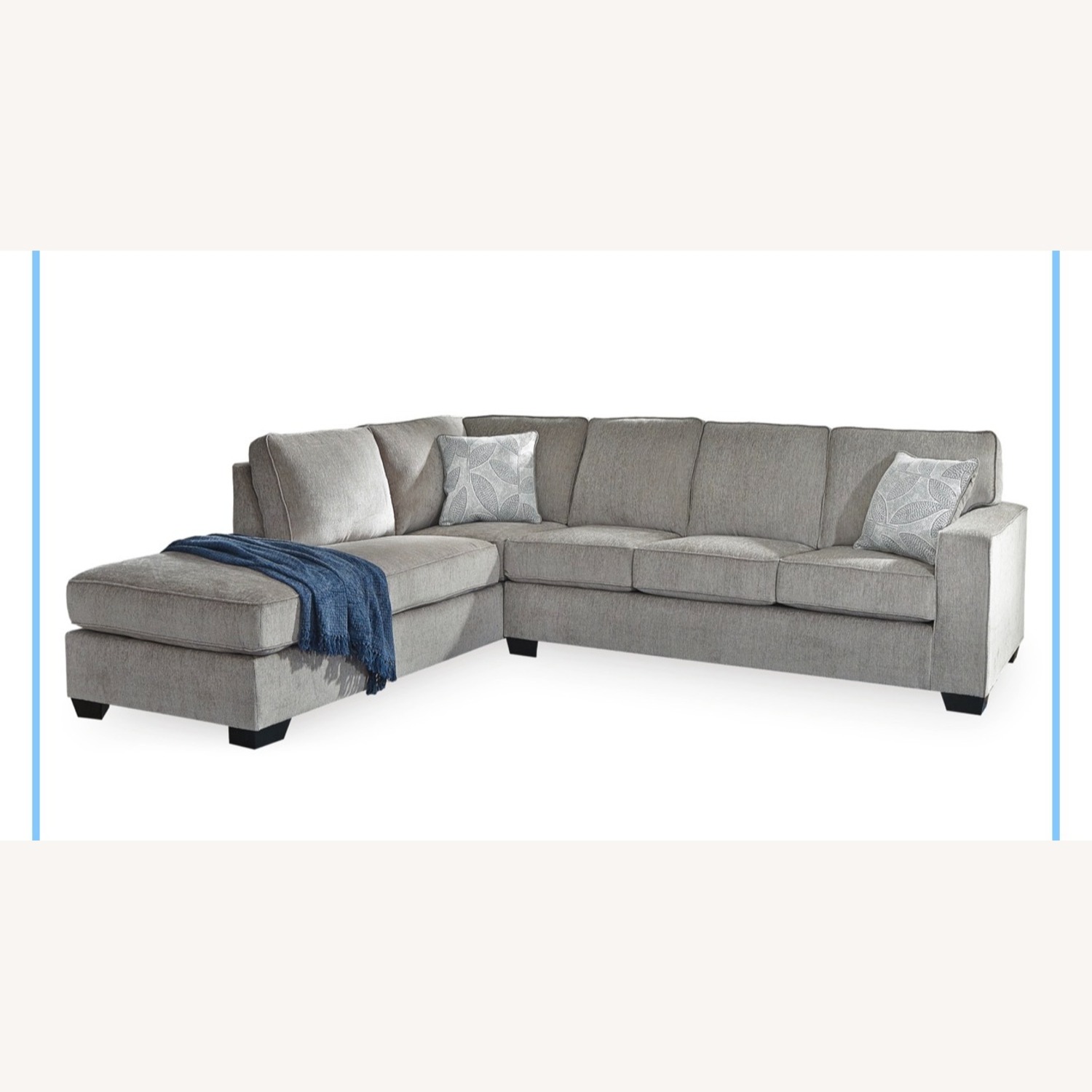 Ashley Furniture Light Gray 2 Piece Sectional - image-3