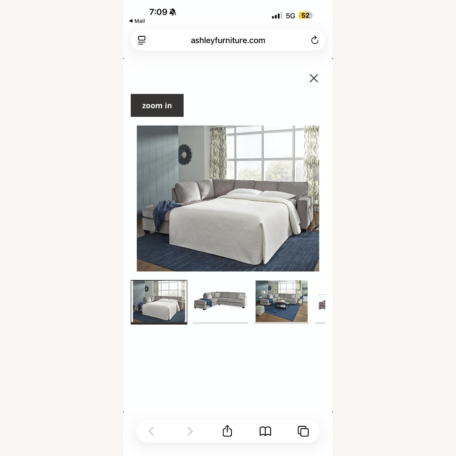 Ashley Furniture Light Gray 2 Piece Sectional - image-4