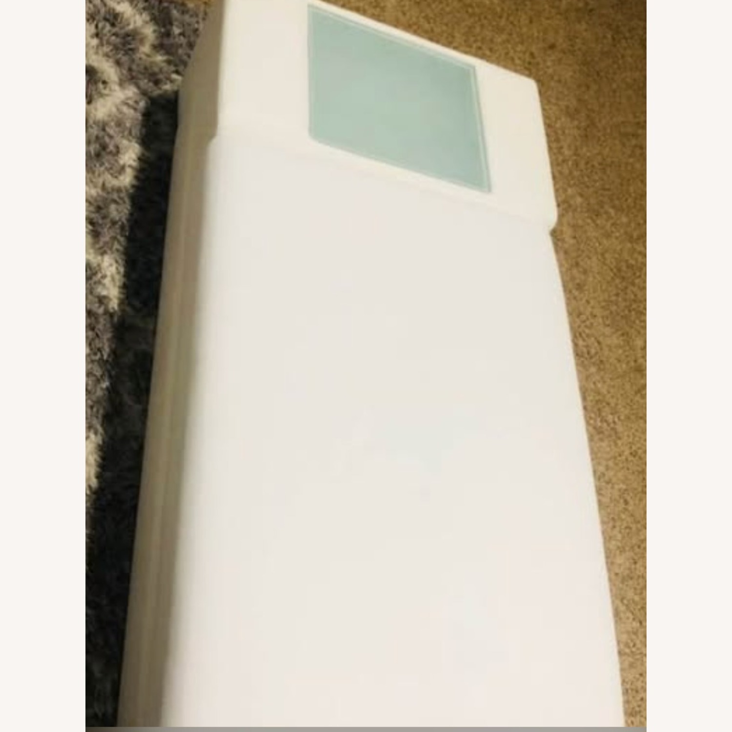 White Fabric Chaise Lounge - image-2