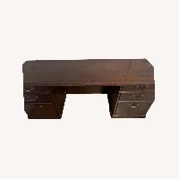 Dark Brown Wood Desk