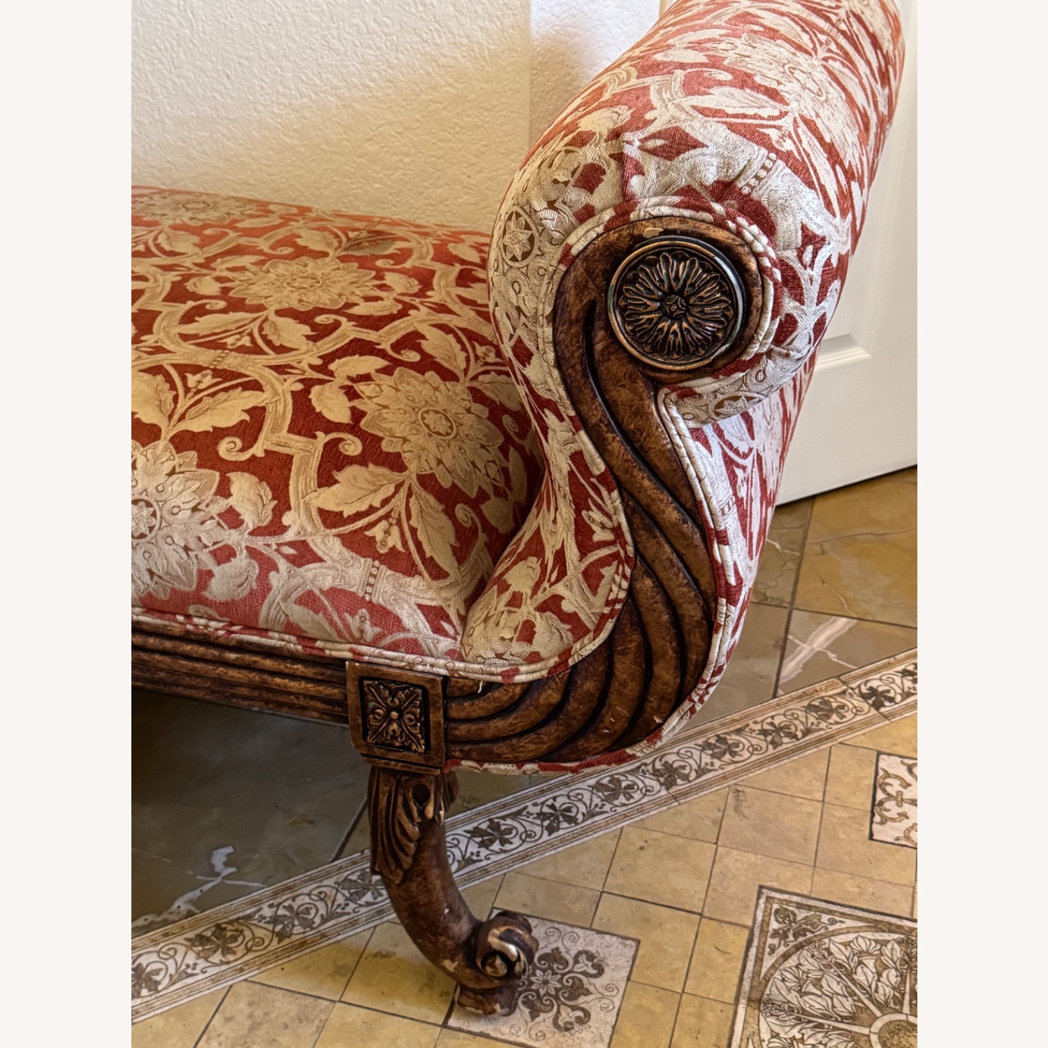 Fabric Chaise Lounge - image-5