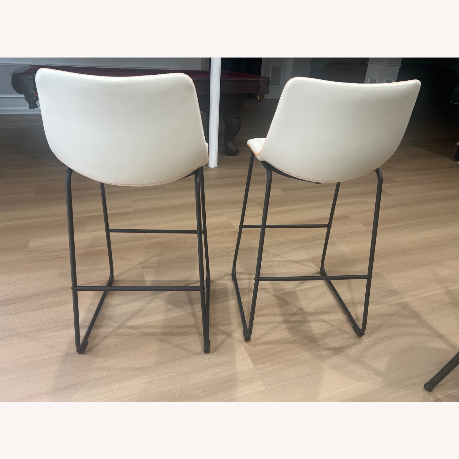 West Elm Slope Upholstered Bar Stools - image-4