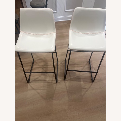 Used West Elm Slope Upholstered Bar Stools for sale on AptDeco