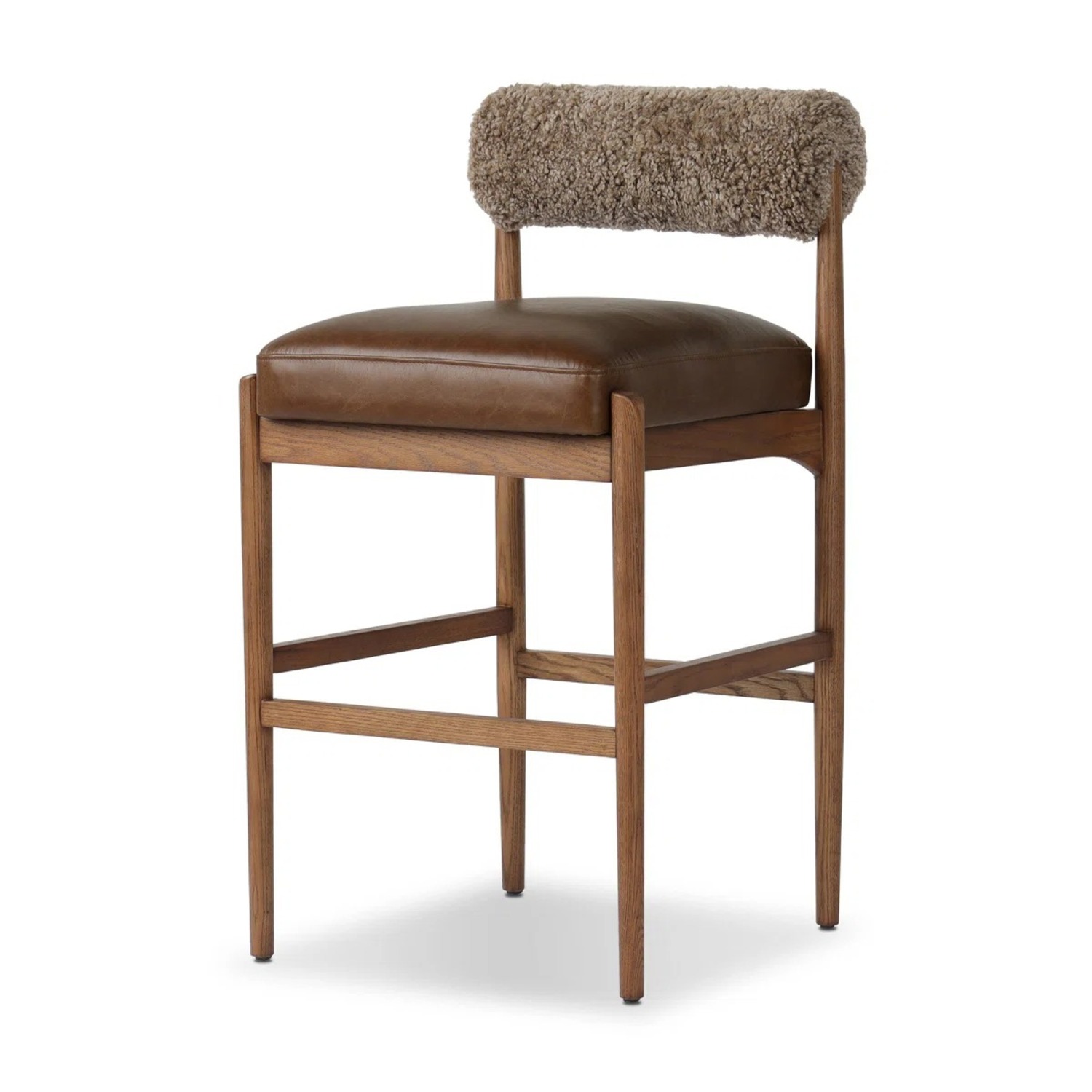 Wayfair Upholstered Counter Stool with Solid Wood Frame - image-2