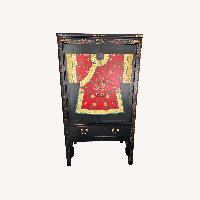 Antique Chinese Black Lacquer Cabinet