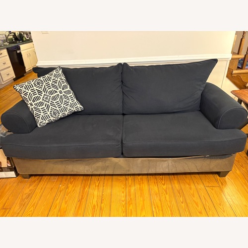Used Rooms To Go Elmsworth Navy Sofa for sale on AptDeco